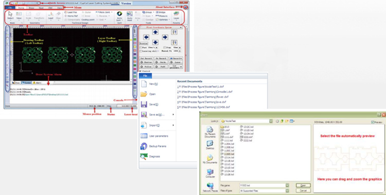 1000w2000w板金金属管CNCファイバーレーザー切断機販売中