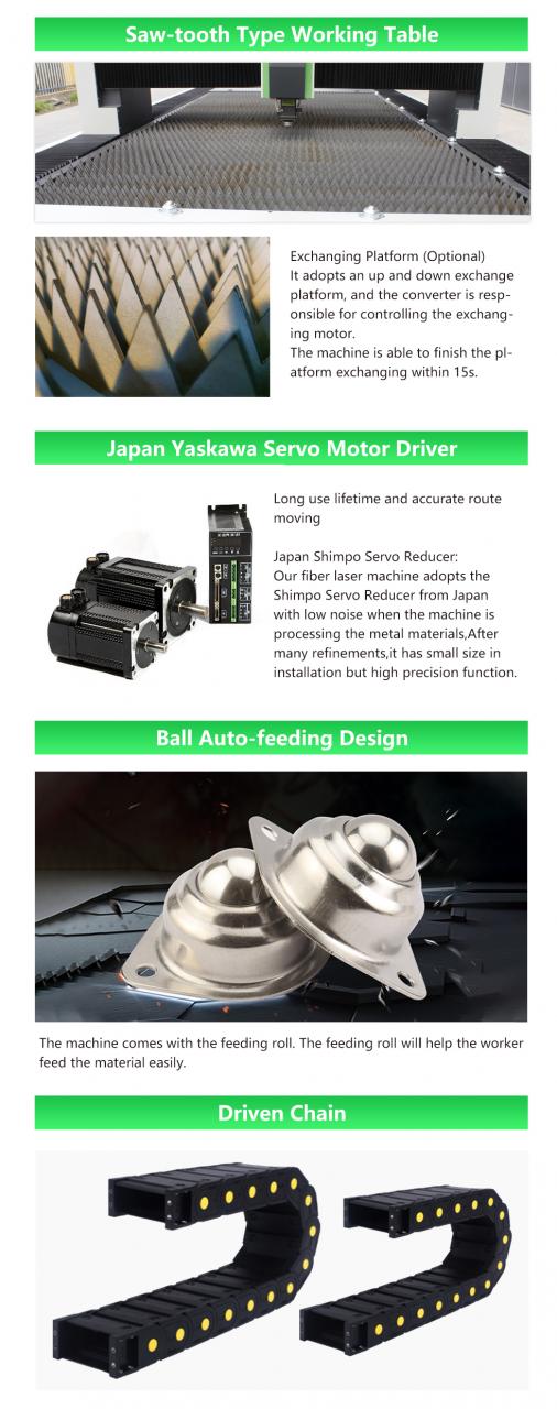 Carbon Iron Aluminum Metal Stainless Steel Cnc Fiber Laser Cutting Machine 炭素鉄アルミニウム金属ステンレス鋼CNCファイバーレーザー切断機