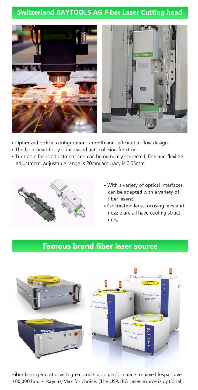 Carbon Iron Aluminum Metal Stainless Steel Cnc Fiber Laser Cutting Machine 炭素鉄アルミニウム金属ステンレス鋼CNCファイバーレーザー切断機
