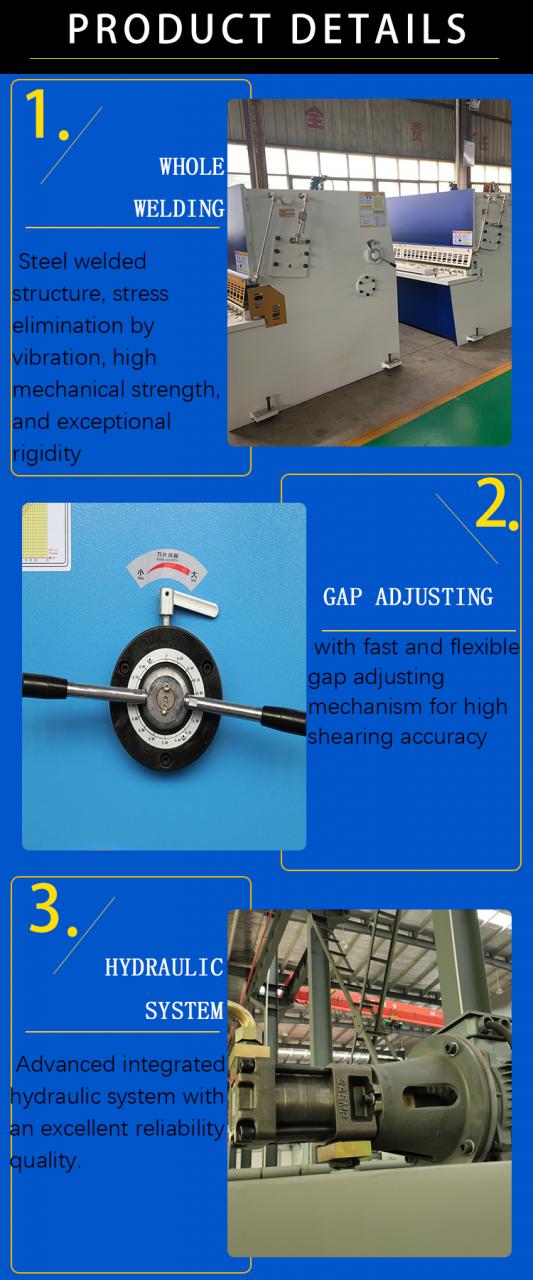 油圧ギロチンせん断機Qc12y8*6000mmギロチン工業用板金アルミニウムステンレス鋼切断せん断M