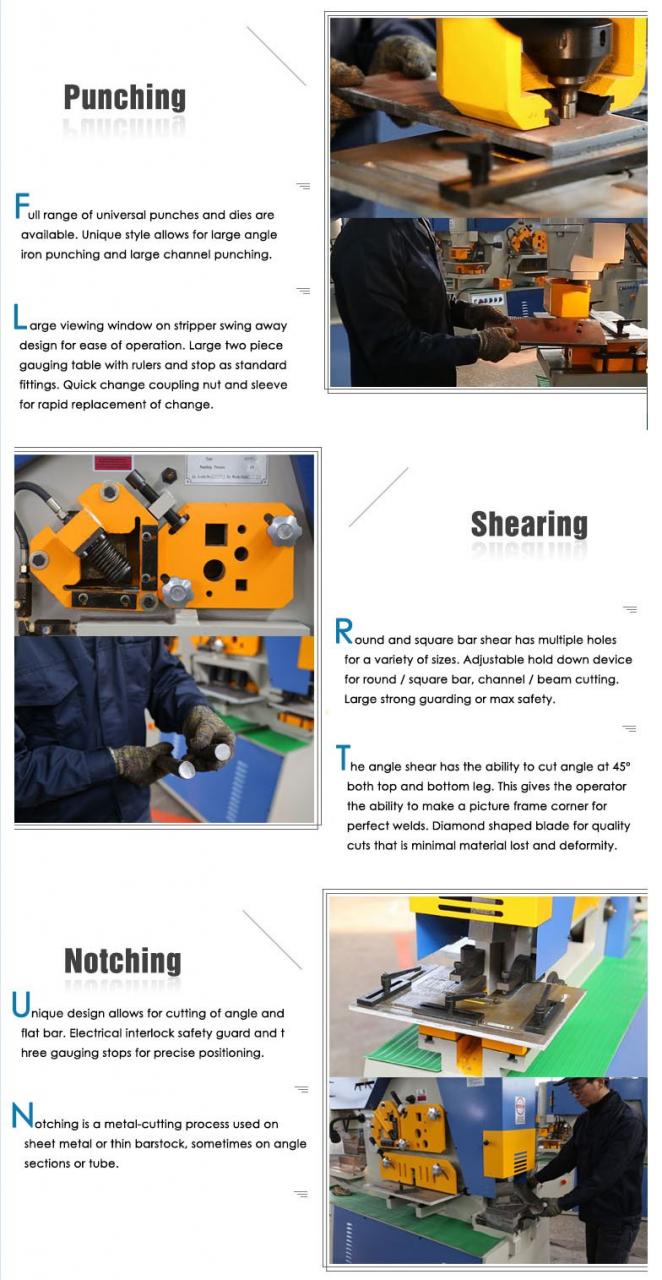 油圧鉄工25トンハンドツール油圧複合パンチングおよびカッティングマシン