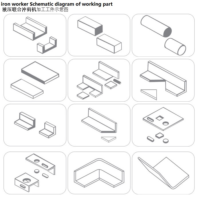 Q35yシリーズ油圧鉄工せん断およびパンチングマシン