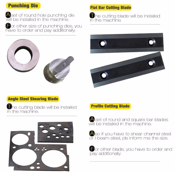 Q35yシリーズ多機能油圧鉄工員複合せん断およびパンチングマシン